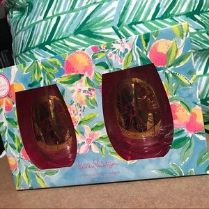 2 sets of Lilly Pulitzer Wine Glasses